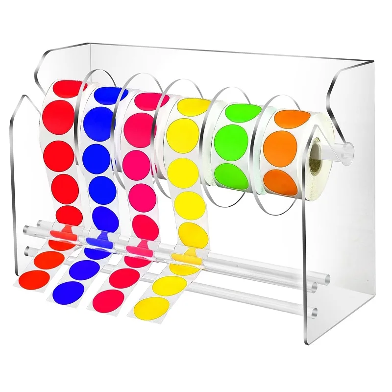 Manufacturer Custom Clear Adjustable Label Dispenser For Retail Stores