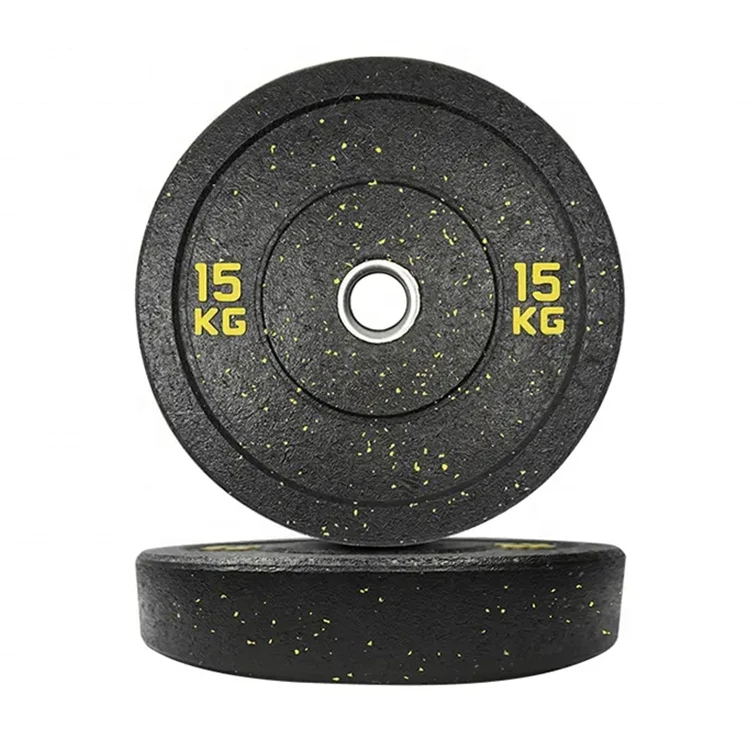 Crumb Weight Lifting Plates Black Hi Temp Rubber Colored Dots Free Weights Bumper Plates