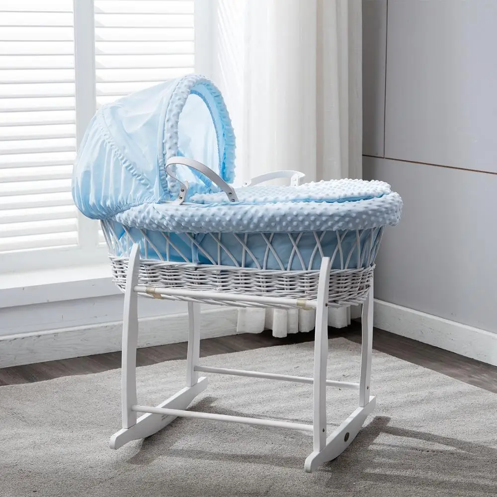 Baby Moses Basket With Stand Factory Basket Bassinet Wicker Bassinet Cradle