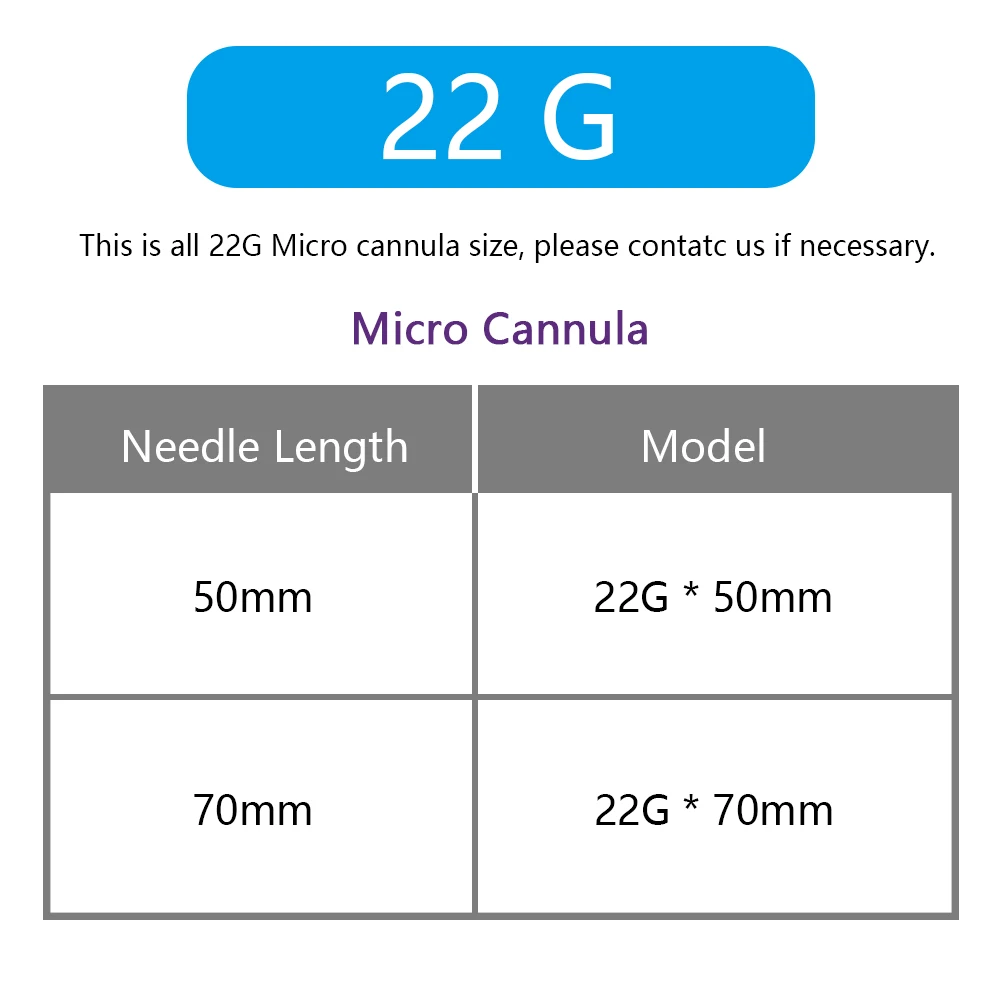 High Quality Micro Cannula 22g 50mm Blunt Tip Needle For Injection