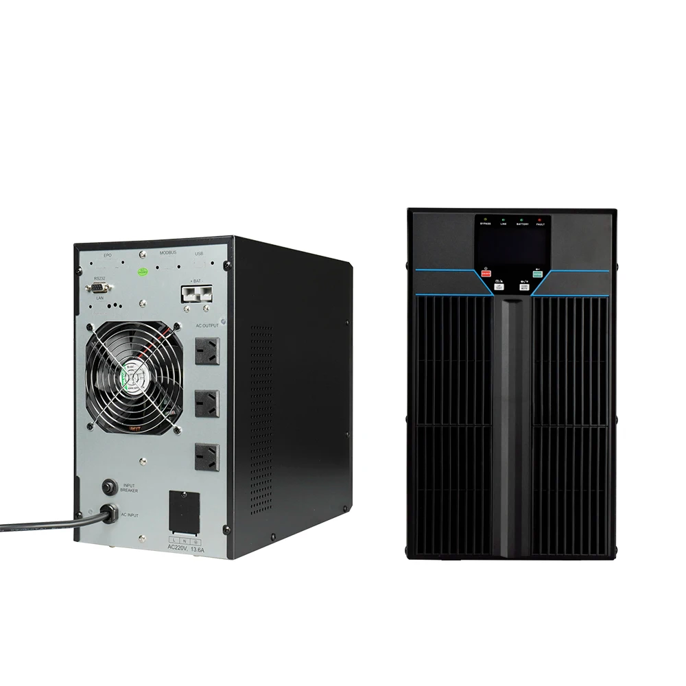 10KVA высокочастотный однофазный автономный источник бесперебойного питания долгое время резервный с внешней батареей