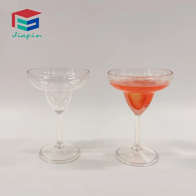 Factory Price 9 oz. Plastic Margarita Glass PC martini cup cocktail glass for bar and club