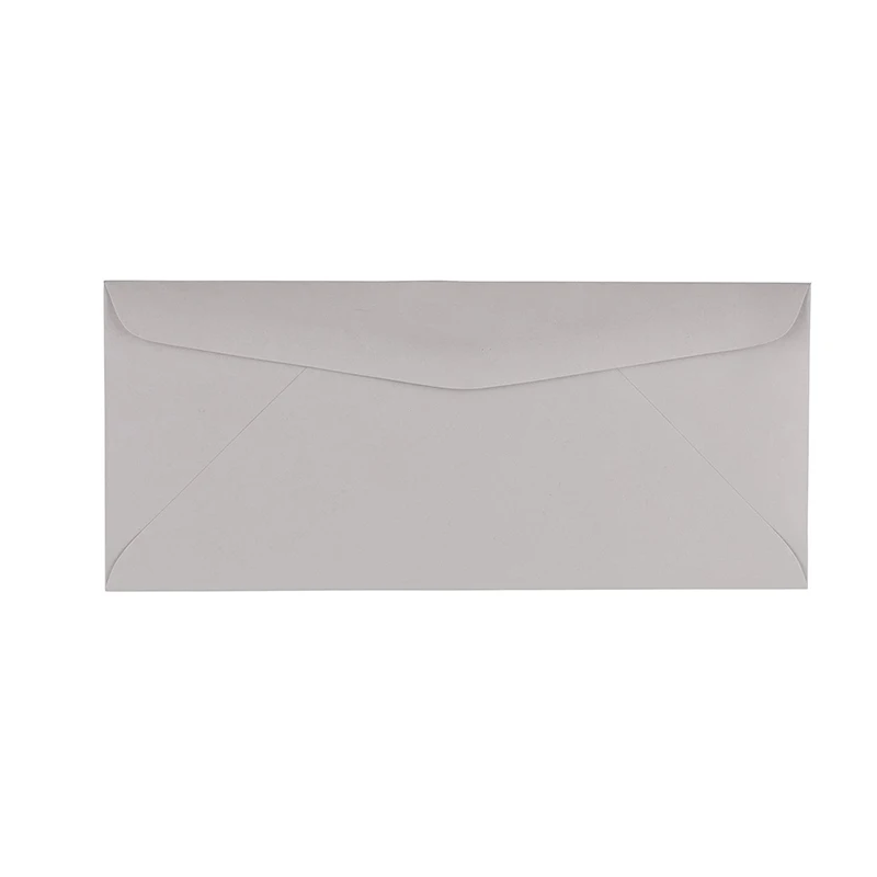 
Business Envelopes 50 Pack #10 Flap Envelopes For Holiday Wedding Mailer Custom Design Gray Envelope 