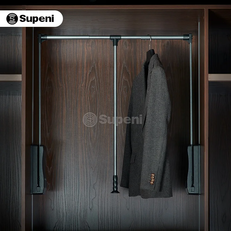 Вешалка для сушки одежды Supeni, вешалка с крючками, подъемный стержень для гардероба