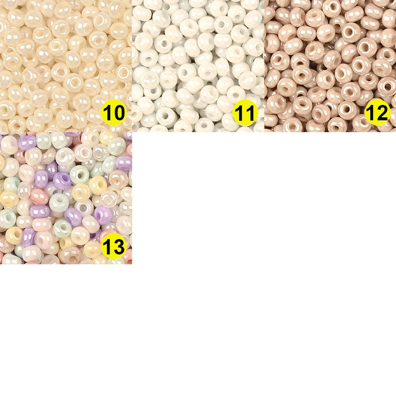 8/0 Uniform 3mm Pearl Colors Glass Seed Beads Round Loose Spacer Beads for DIY Handmade Jewelry Accessories Kralen Wholesale