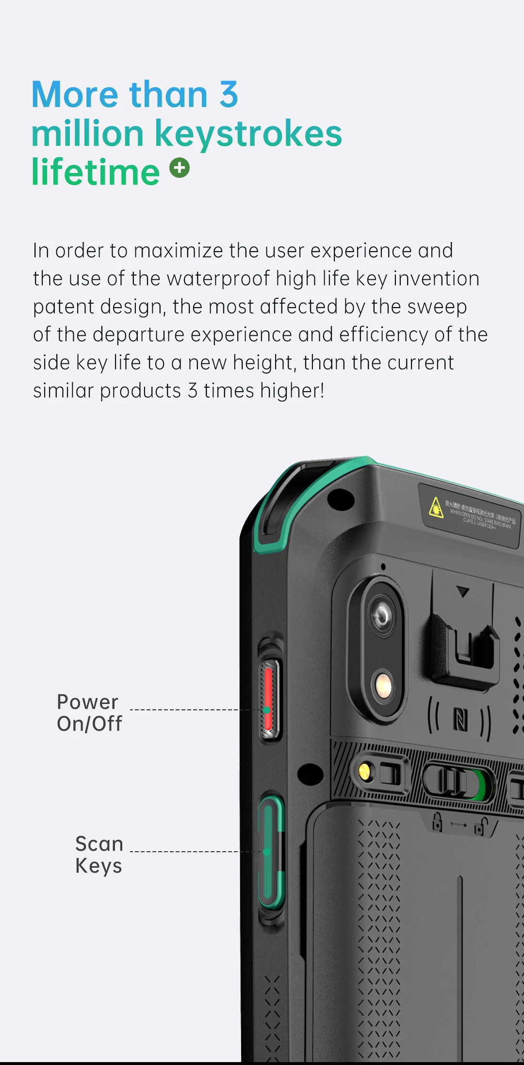 HYC06 NEW Android 11 Pda Data Collector 4 Inch Handheld Pda Terminal Rugged Pda With Digital Keyboard