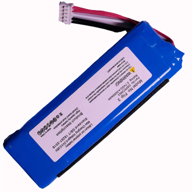 Flip 3 Batarya для JBL Flip3 Bluetooth динамик GSP872693 P763098 03 Batri 7 v 3000mAh 11.1wh литиевая батерия