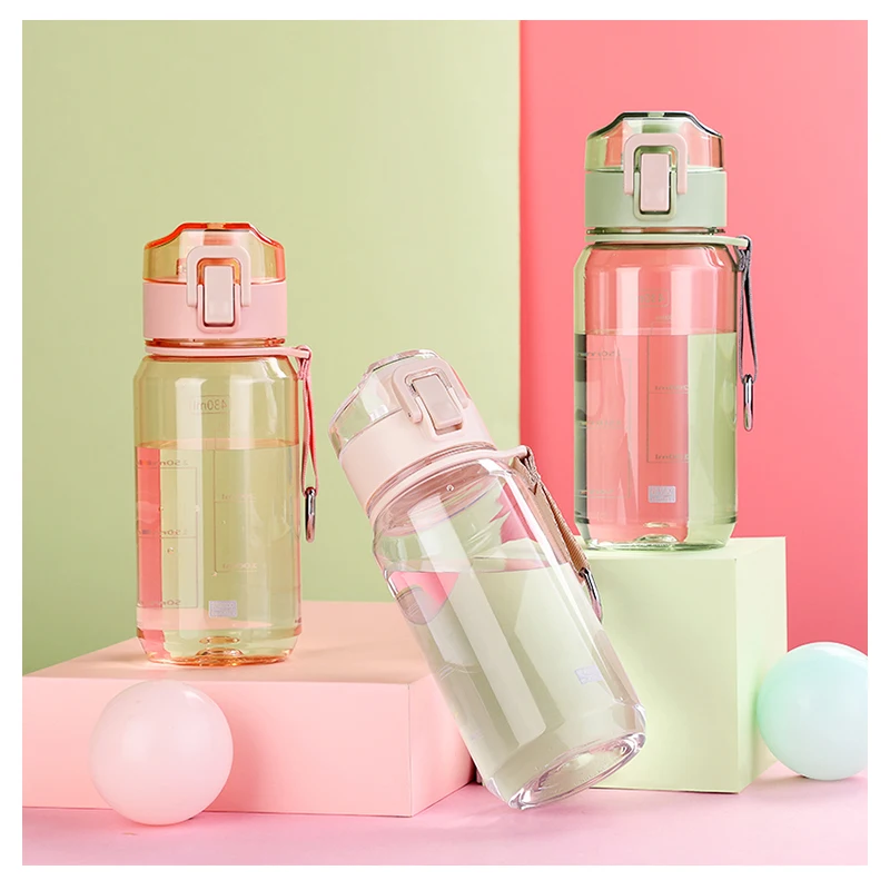 New Product 15oz Outdoor Sport Bottles Custom Logo Bpa Free Plastic Water Bottle Portable Drink Bottle