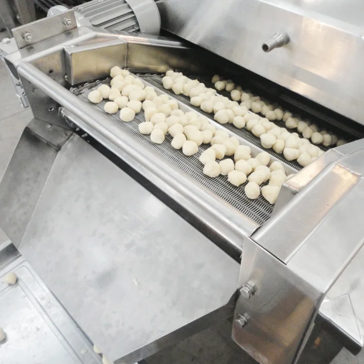DB Fried Tofu stick Making Machine Continuous Chicken Meatball Frying Machine Production line