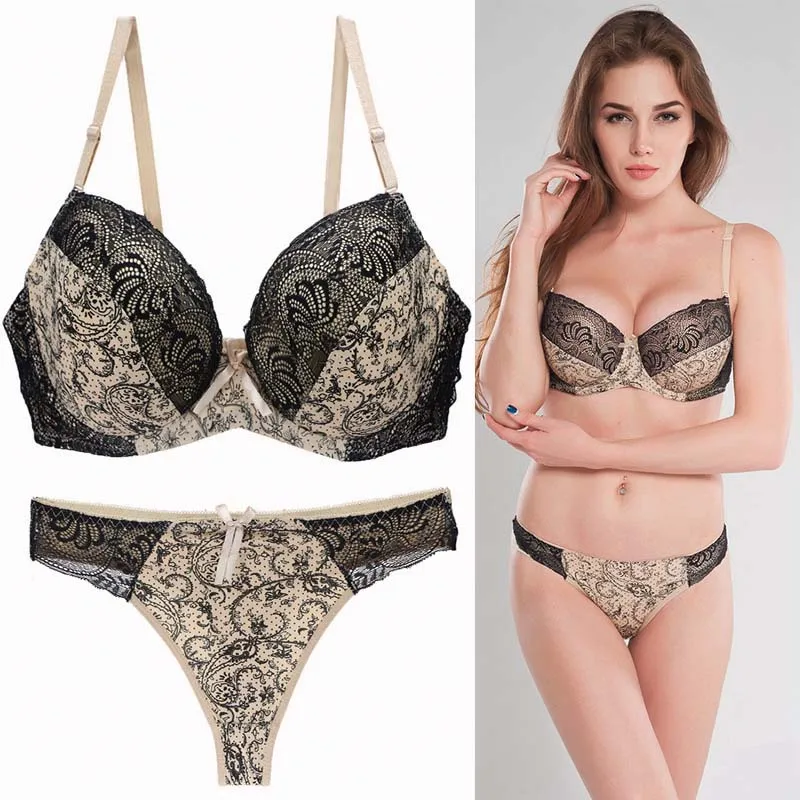 Buy Online Maroon Nylon Lace Bra And Panty Set Fro Sexy Lady Inner Wear Bra And Panty Set Pushup Bra Set