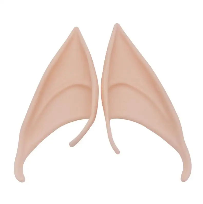 10cm 12cm Halloween Latex Elf Ears Light Skin Dark Cosplay Props