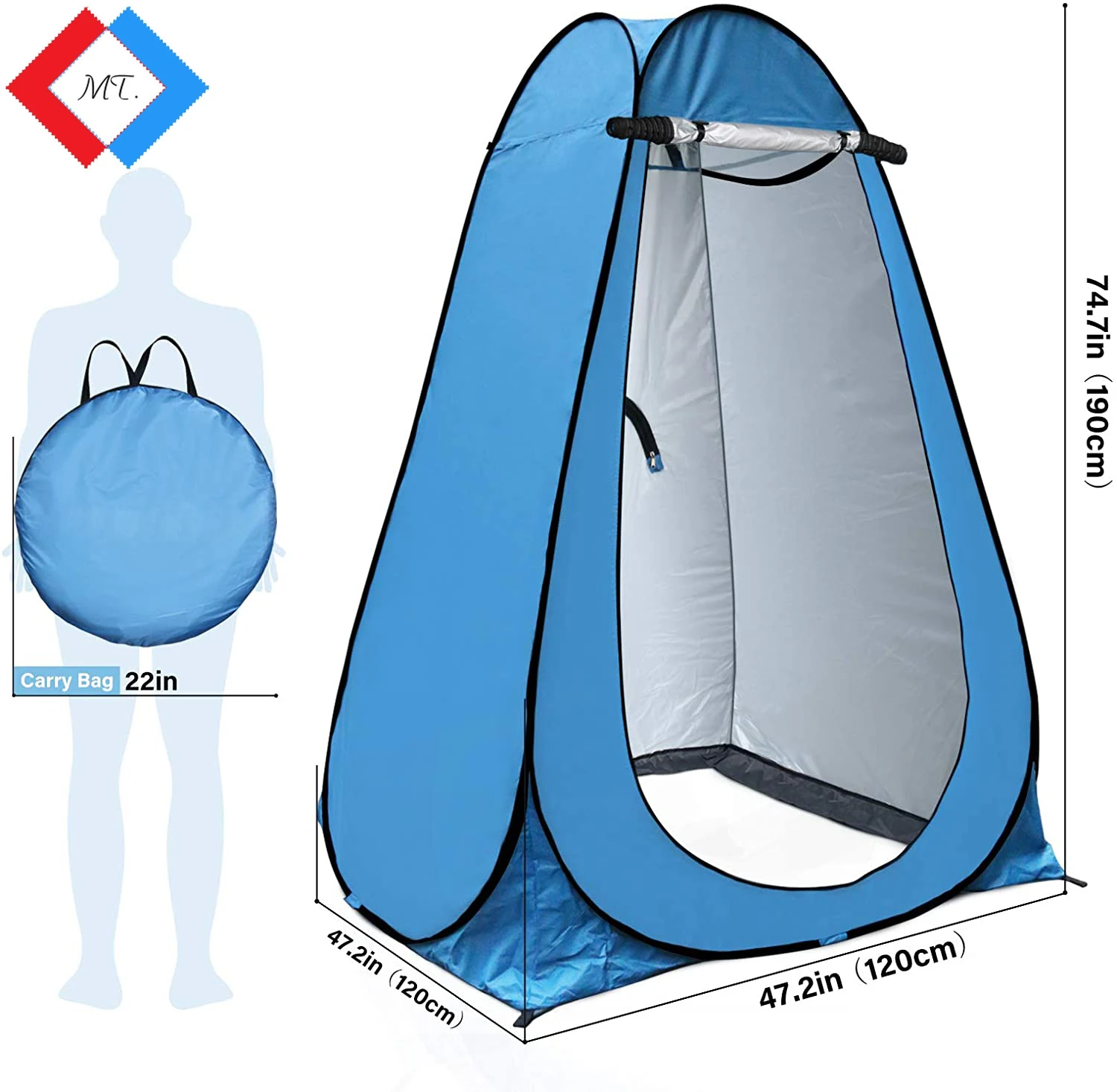 OEM Easy to setup one person sunscreen pop up privacy protection shower tent clothes changing tent outdoor camping tents