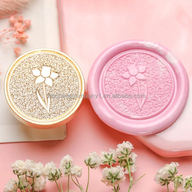 Custom wedding self printed stamp name seal creative sealing wax thank you Letters logo pictures customized sealing wax stamp