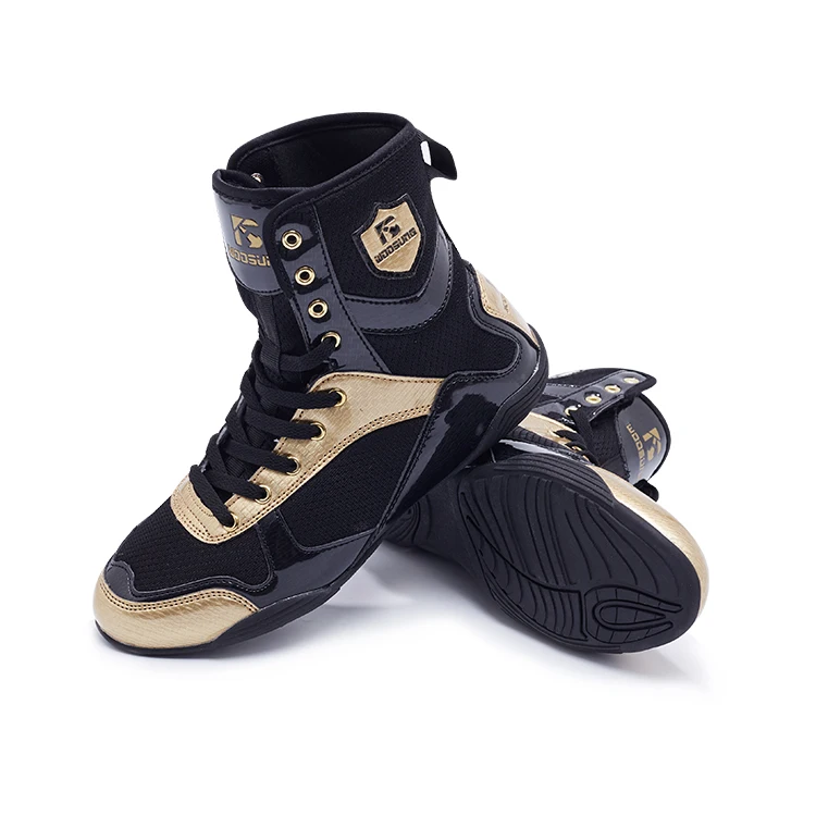 Professional Wholesale Mesh Breathable Non-slip Kickboxing Shoe Boxing Boot Wrestling Shoes For men Competition