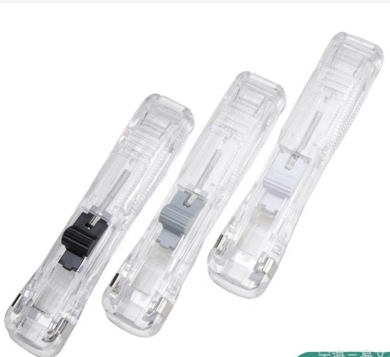 Portable Metal Binding dispenser Folder Loose-leaf Paper Clip Pusher