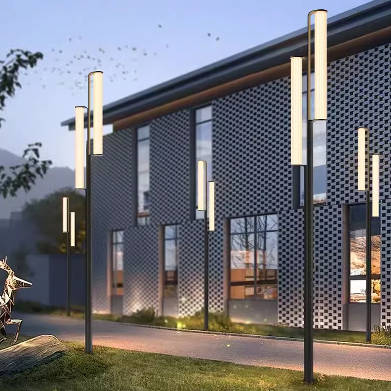 Outdoor Garden Light Acrylic Stainless steel Courtyard Decoration LED Waterproof IP65 Landscape Outdoor Lawn Bollard Lights