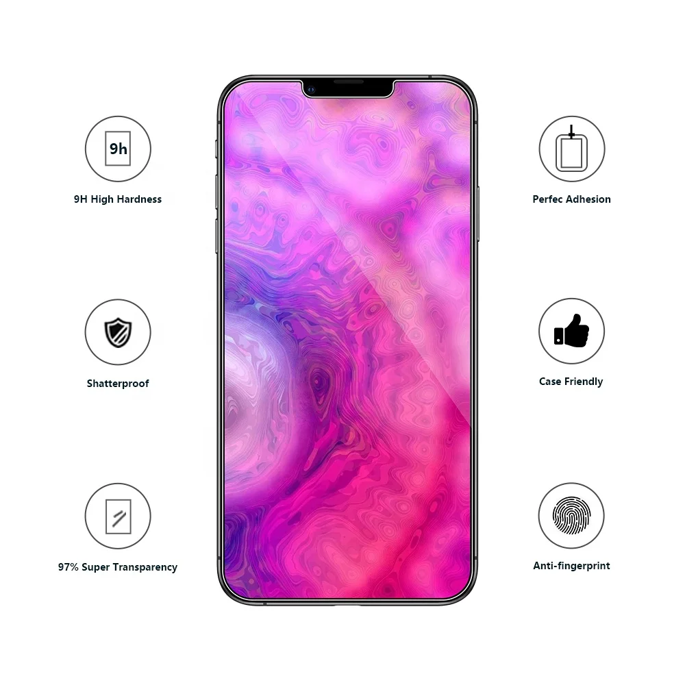 Amazon Top Seller 2.5D HD Clarity Full Glue High Transparent Tempered Glass Screen Protector For iPhone 13