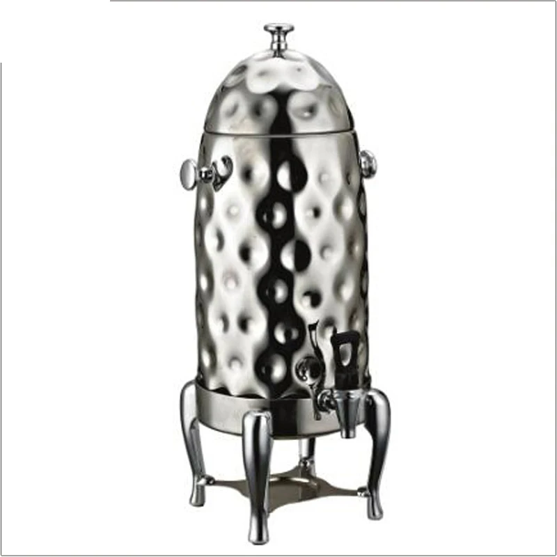 Coffee urn dispenser Contemporary buffets 19L Gold Maul Point stainless steel hammered milk and tea dispenser with heater