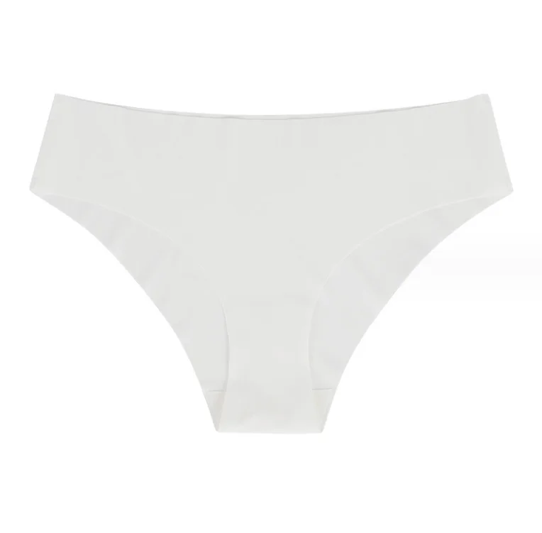 2024 OEM/ODM Plus Size Women Brief Spandex Female Seamless Thong Ice Silk Underpants Lady Underwear Solid Seamless Panties