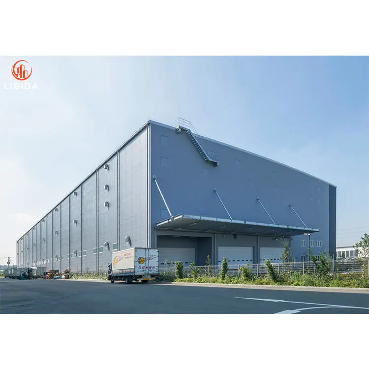 Light steel structure building workshop house prefabricated construction precast design for industrial prefab warehouse