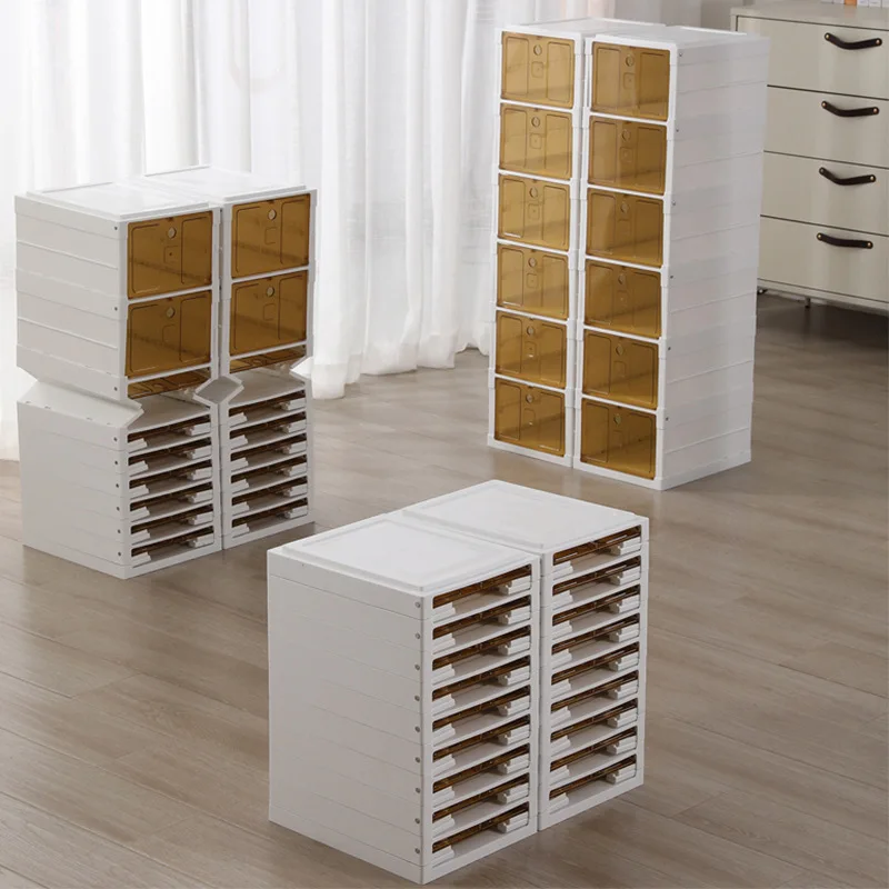 shoes box plastic storage transparent shoe box storage shoe rack cabinet