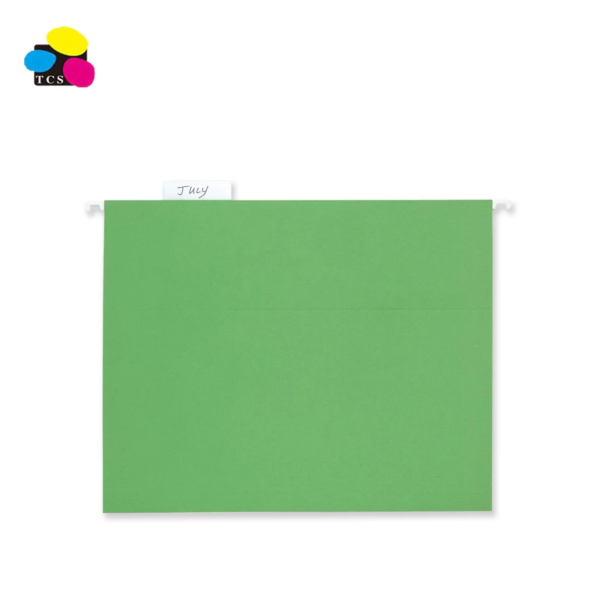 
High Quality Eco-Friendly Customize Logo Green Color Conference Paper Suspension/Hanging File Folder For School Office 