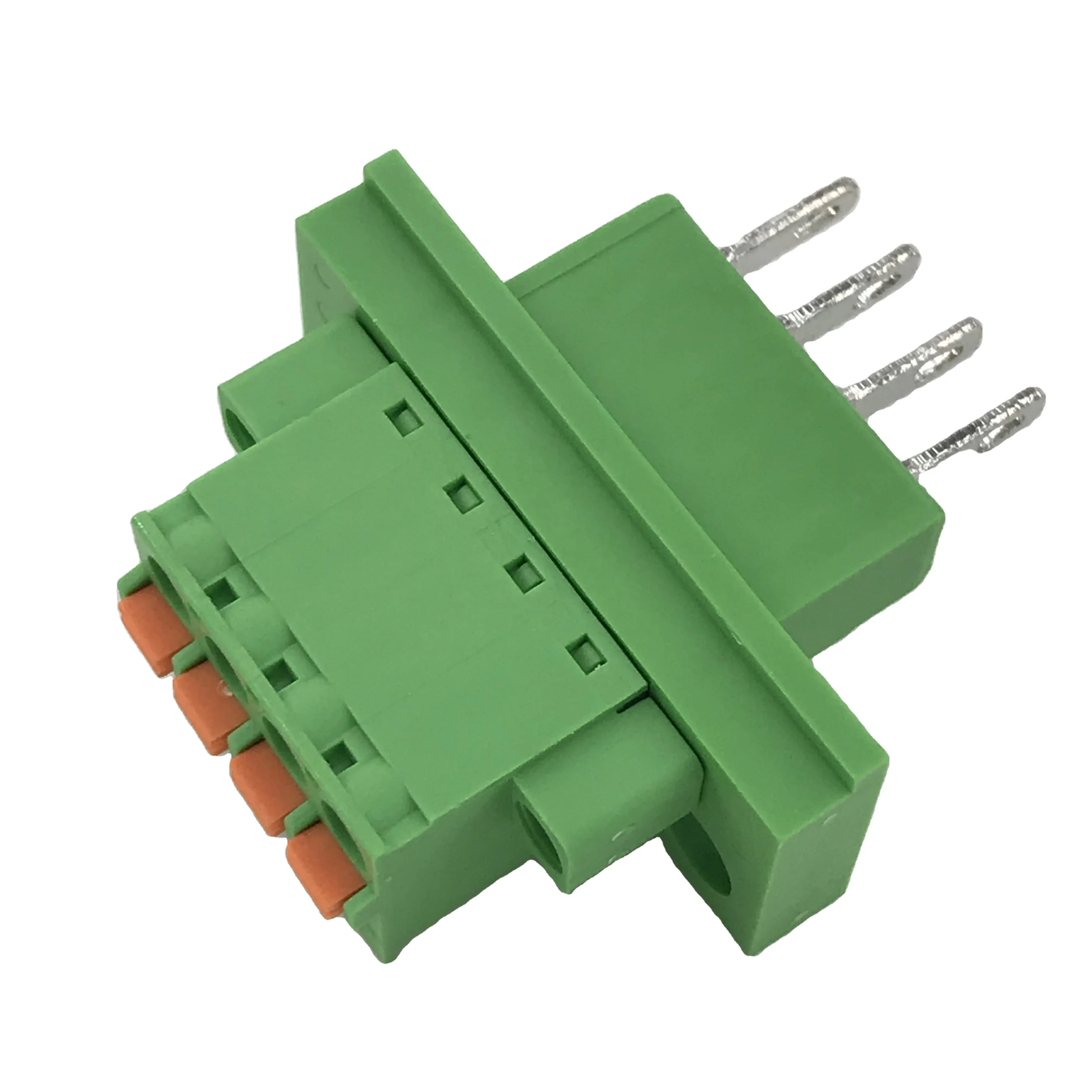 pluggable terminal block XK2EDGKDM-5.08MM pitch push in button contact block female and male through wall 2EDGWB-5.08