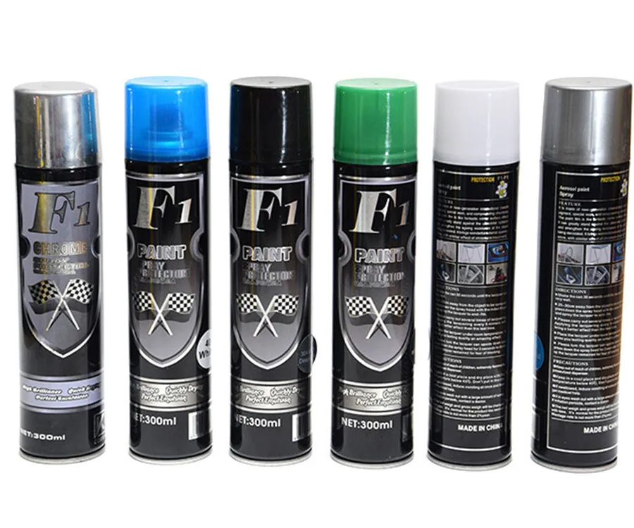 300ml chrome aerosol spray paint for plastic