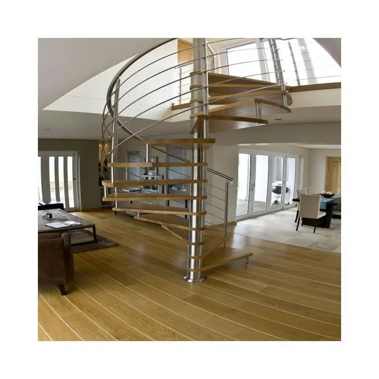 Foshan top quality steel modular staircase spiral staircases for small spaces