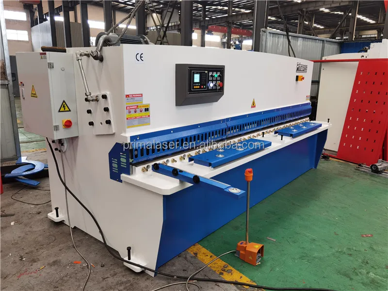 Primapress High Safety Level QC12Y-6X2500MM cutting machines Swing Beam CNC shearing machine