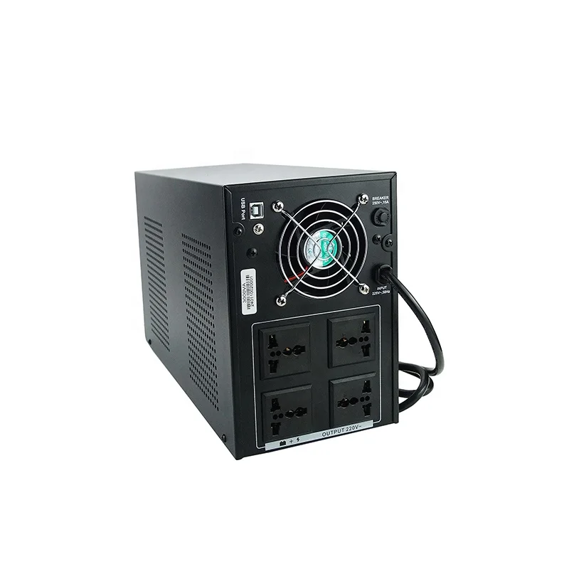3000VA 1800W Emergency Backup Storage Battery UPS 1kva 2kva 3kva Back up Power Supply for Cctv