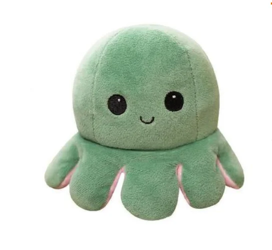 Creative cute custom octopus plush toys pink octopus plush toy Double sided turning  Plush Octopus doll