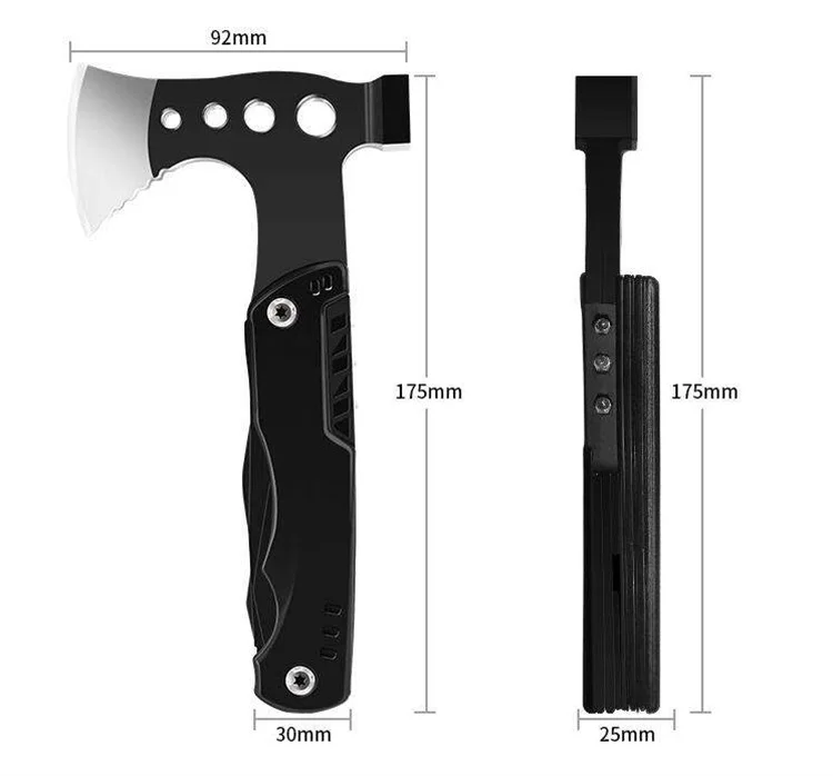 Survival Gear Multitool Camping Hatchet Hiking Camping Multitool Axe