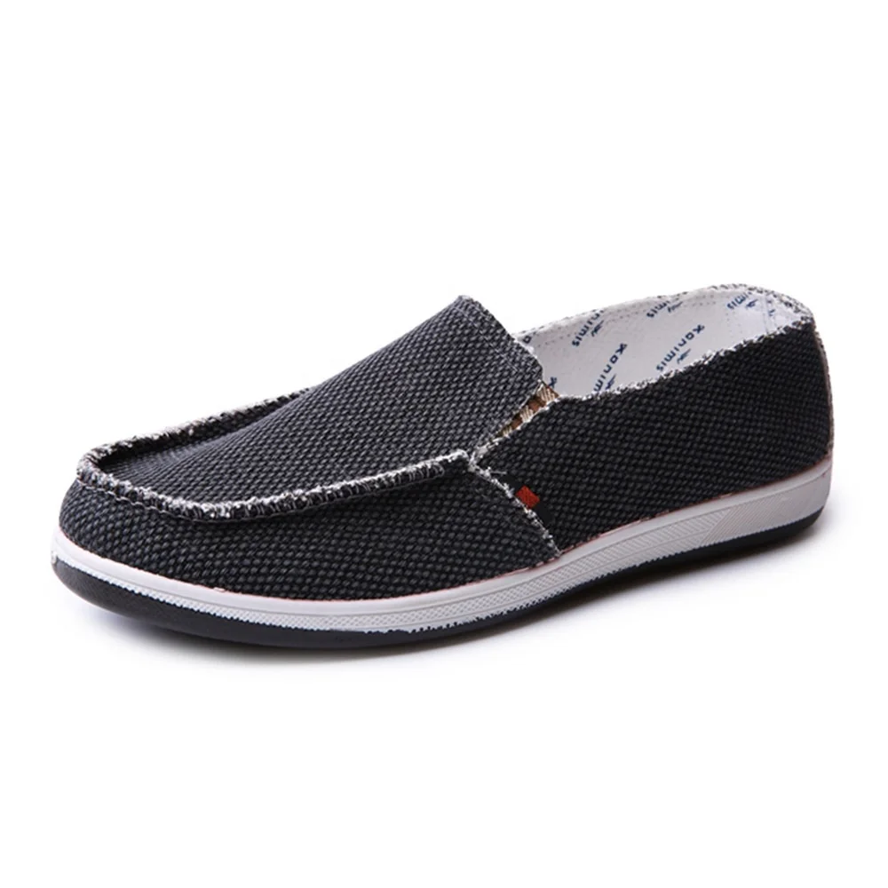 Men Breathable pvc sole flat cloth shoes light weight 3 colors footwear leisure casual shoes