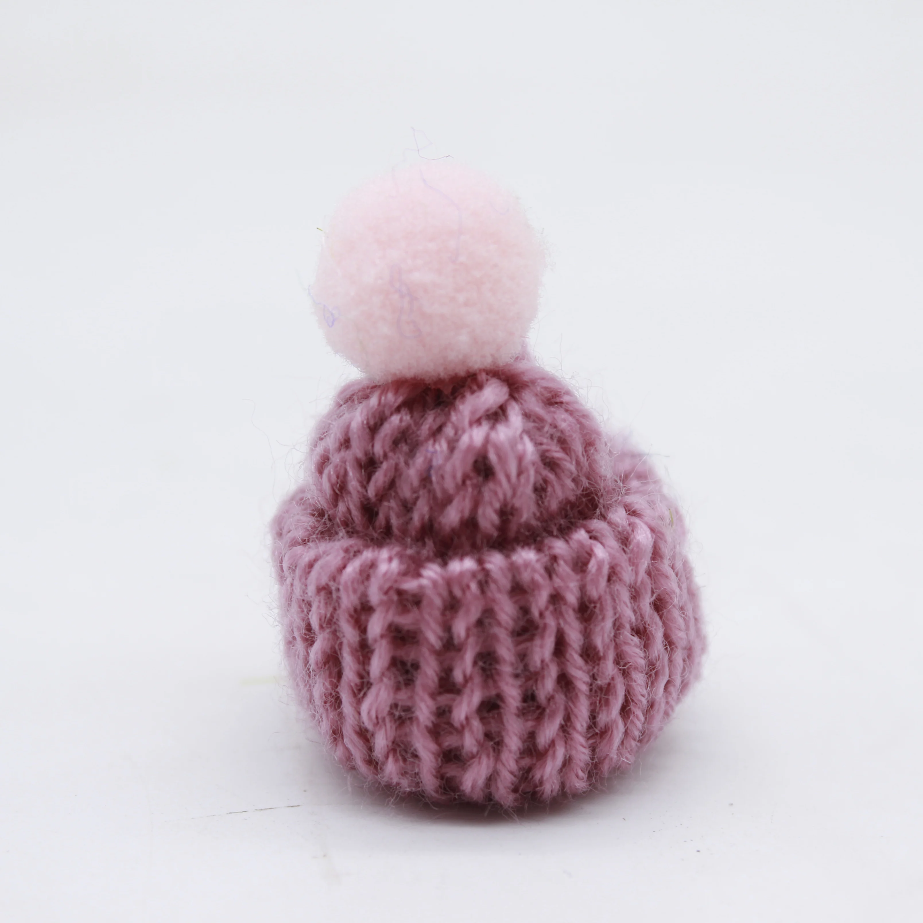 Rainbow Color  Doll Hat Mini Top Crochet Christmas Hat For Wine Bottle Bear Decoration Custom Small Knitted Hat