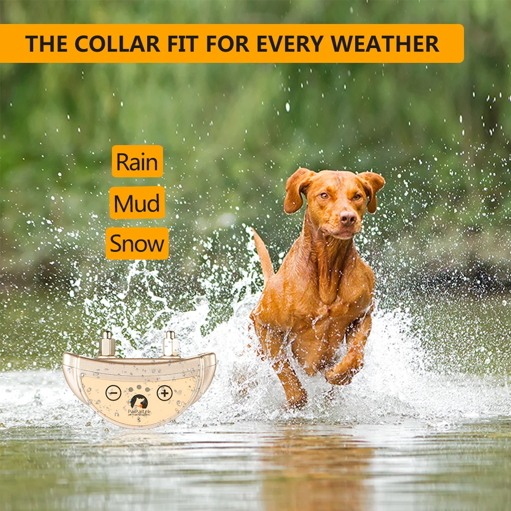 Gold slave Electric Shock Outdoor Anti Barking dog collar beeper bark stop dog Collar Device