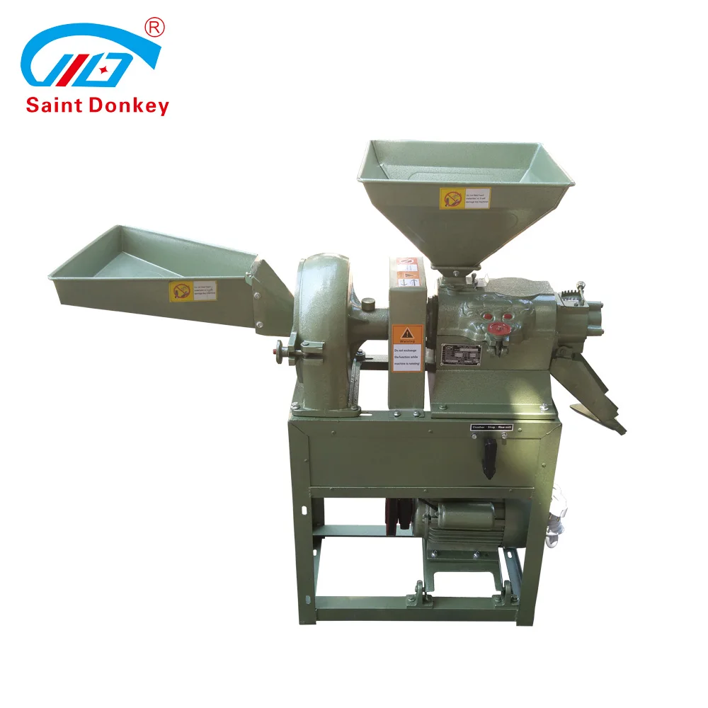 Saint Donkey Multi function combined rice milling machinery /powder crushing machine
