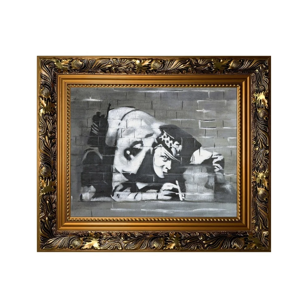 Eager Art Dafen Handmade Reproduction Banksy Oil Painting Home Decoration Wall  Art Oil Painting