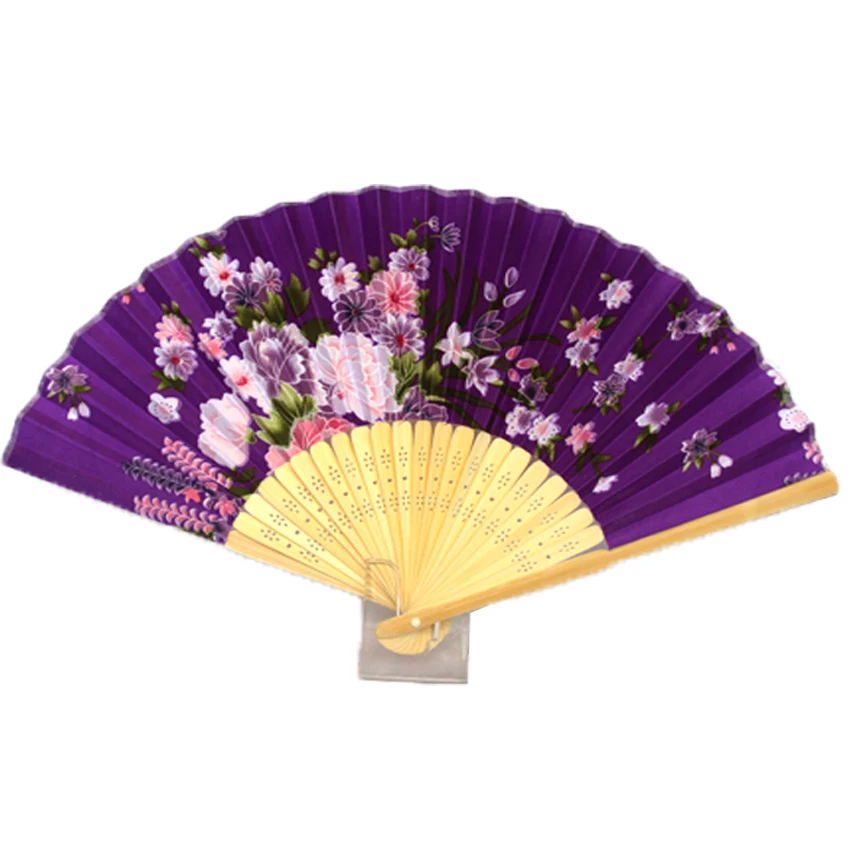 
bamboo folding hand held souvenir fan for favor 