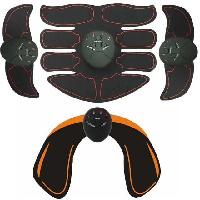 Gym Abdominal Muscle Stimulator Hip Trainer EMS Massage Fitness Equipment ABS Muscles Electro stimulator Toner Body Exercise