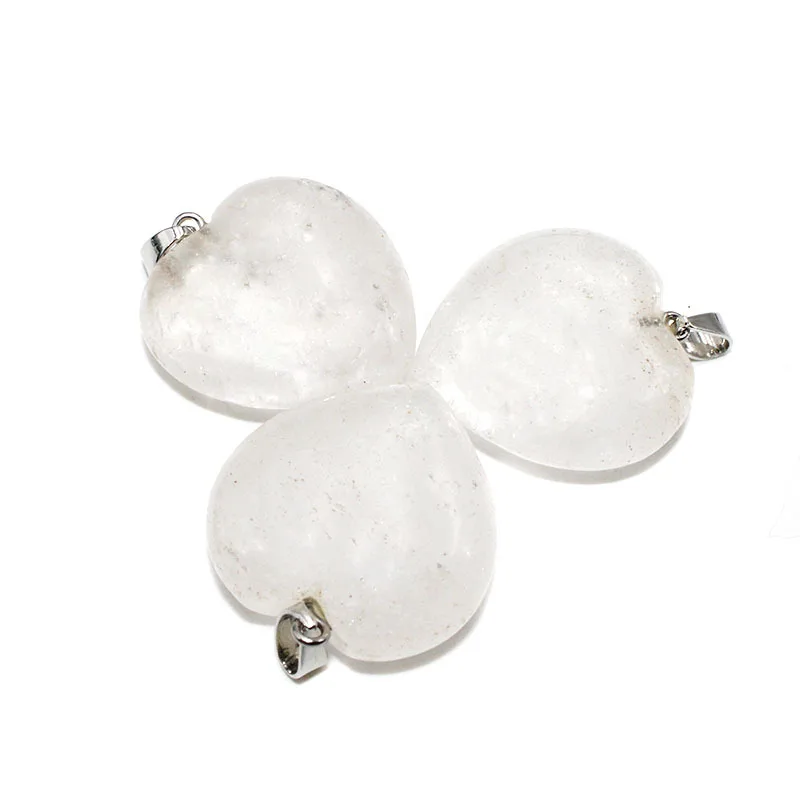 
Natural Alachite Natural Pink Quartz Heart Shape Gemstone Necklace Natural Stone Necklace For Women 