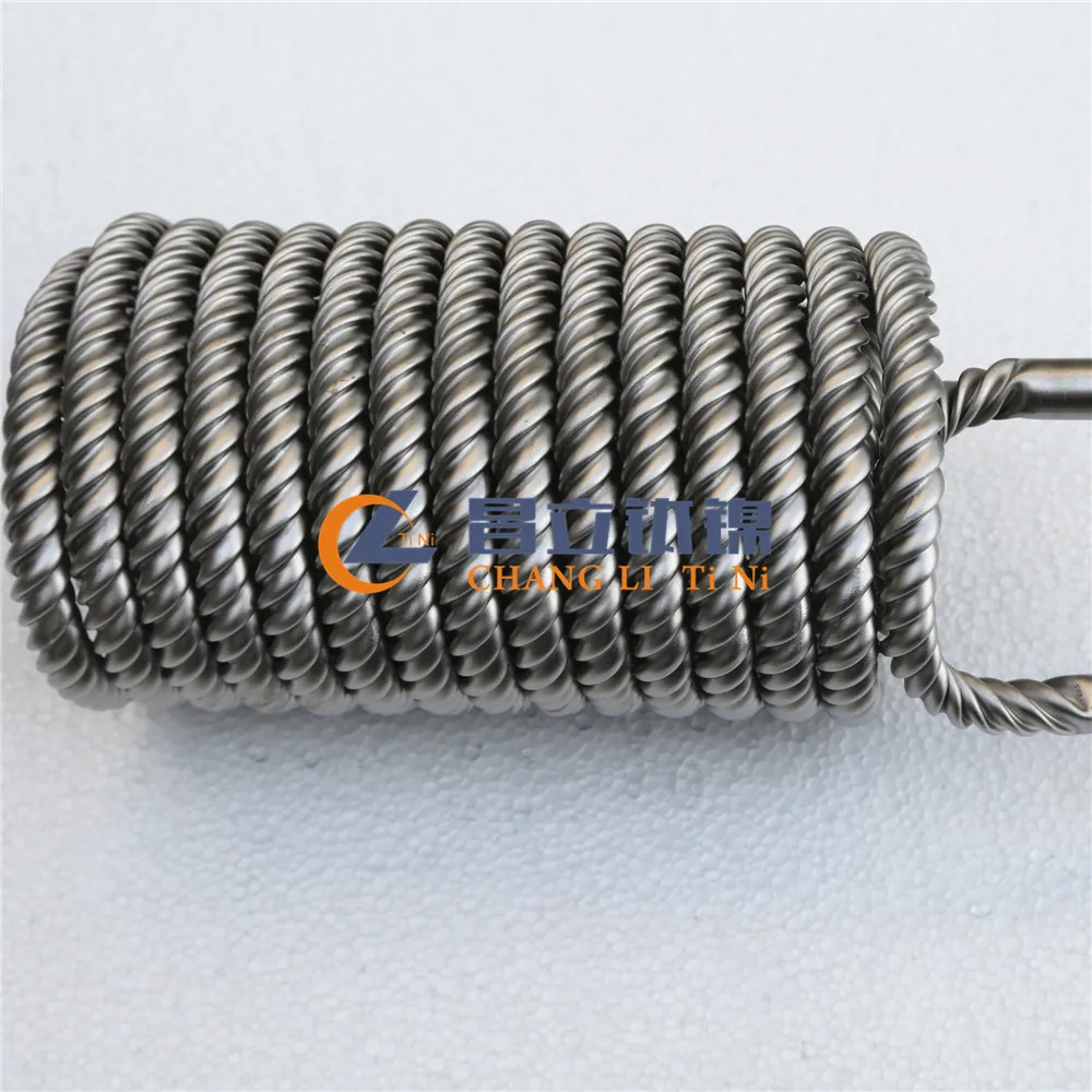 titanium coil heat exchanger with spiral tube