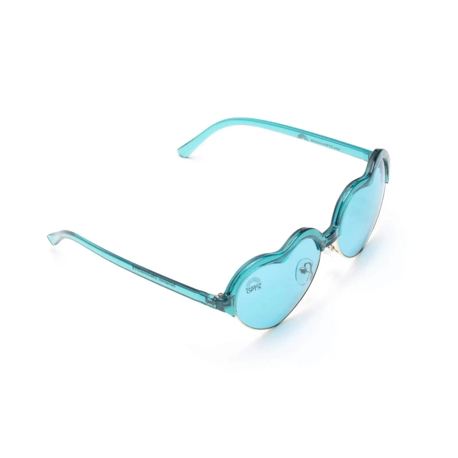 Heart Eyes Aqua Color Therapy Glasses Light Therapy Glass Color Therapy Glasses