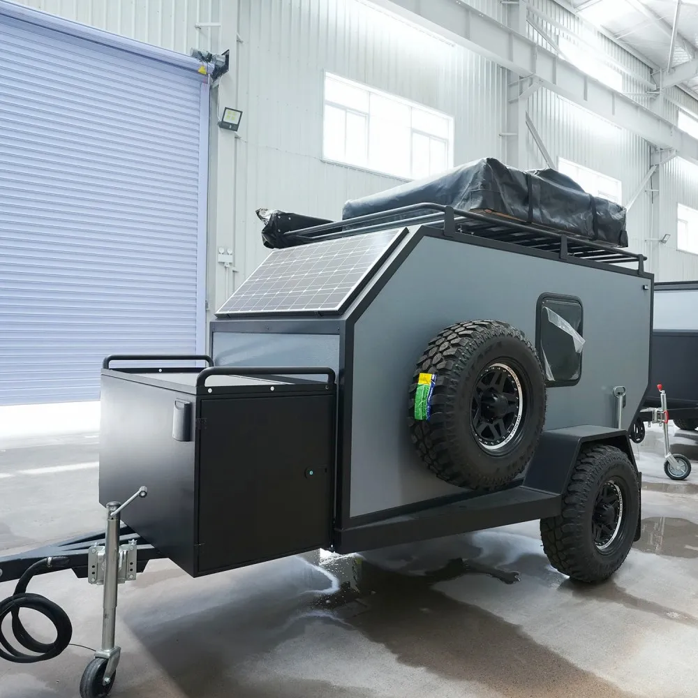 Small Rv Camping Trailer Oem Camper Caravan For Outdoor Enthusiasts Comes With Tent For Travel