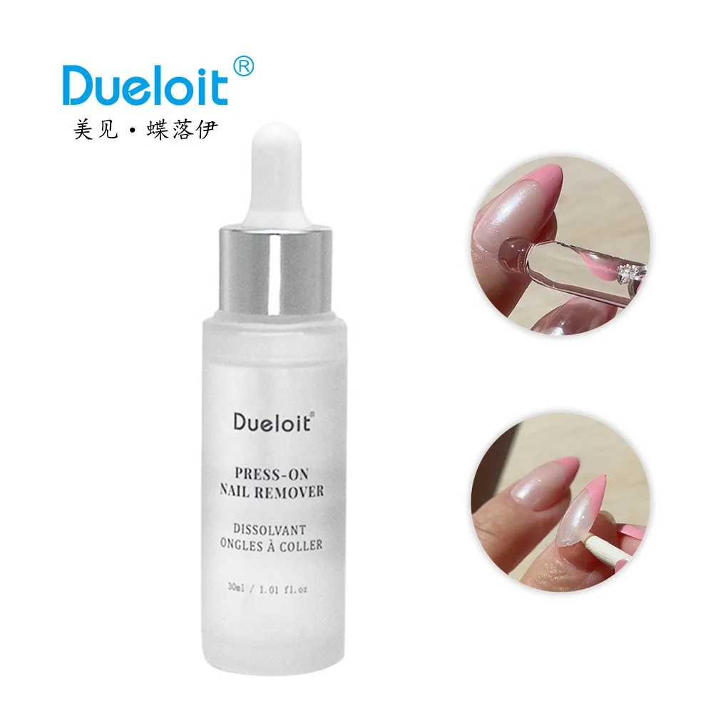 Odorless No Acetone Press on Nail Remover 30ml Rich VE Ideal For Soild Nail Glue and Adhesive Tabs