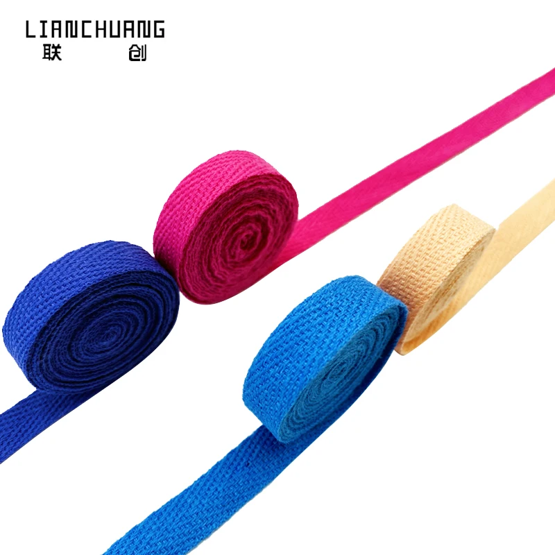 
 Лента из натуральной саржевой ленты в елочку для рукоделия, 110 ярдов, бежевая и белая  