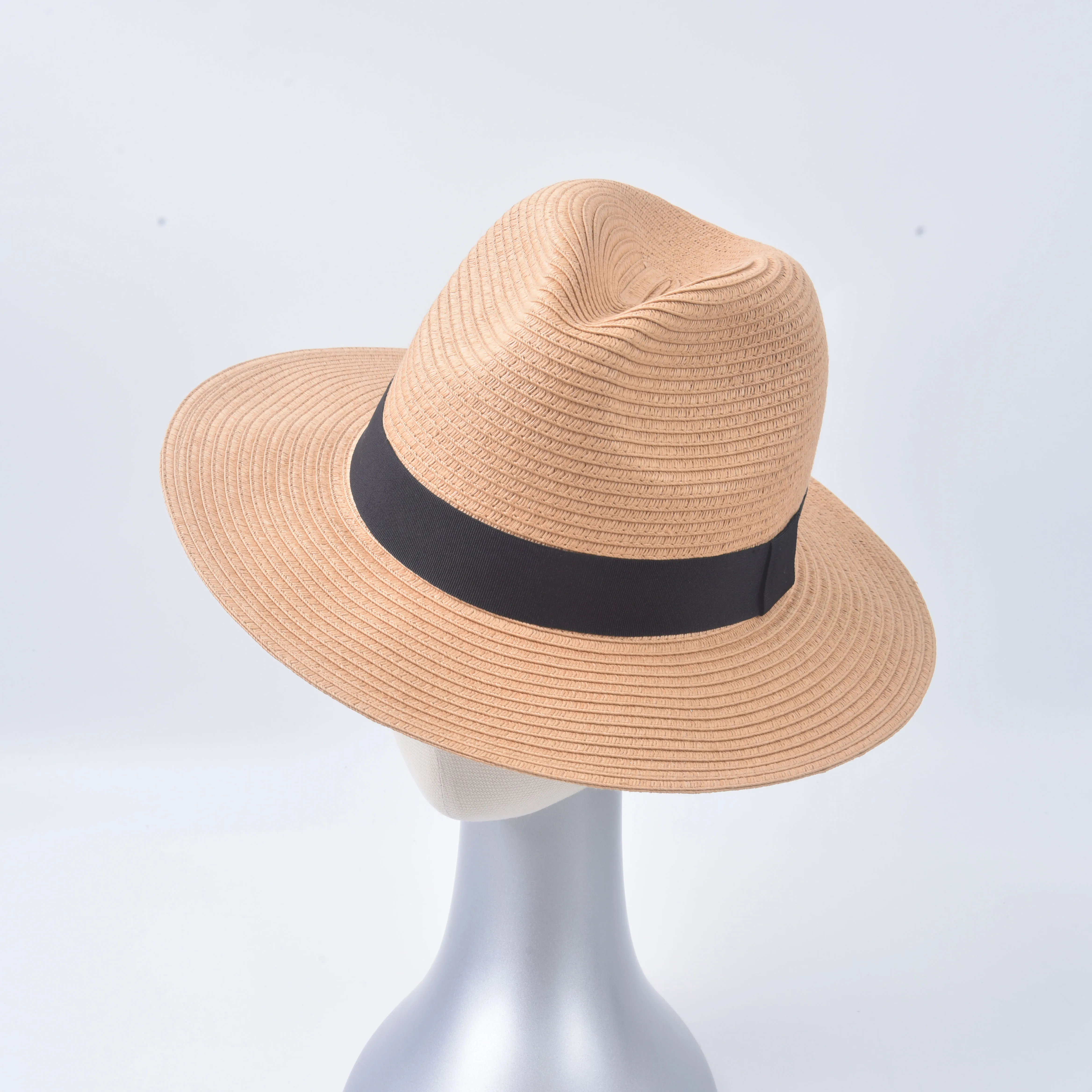 2023 соломенная шляпа в британском стиле с плоским верхом
