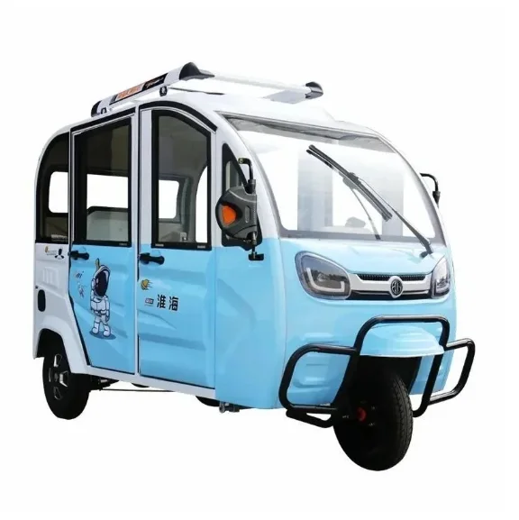 Full Closed Cabin 3 Seater Electric Tricycle for Ladies Passenger Mobility Scooter 3 Wheel 60V 1000W