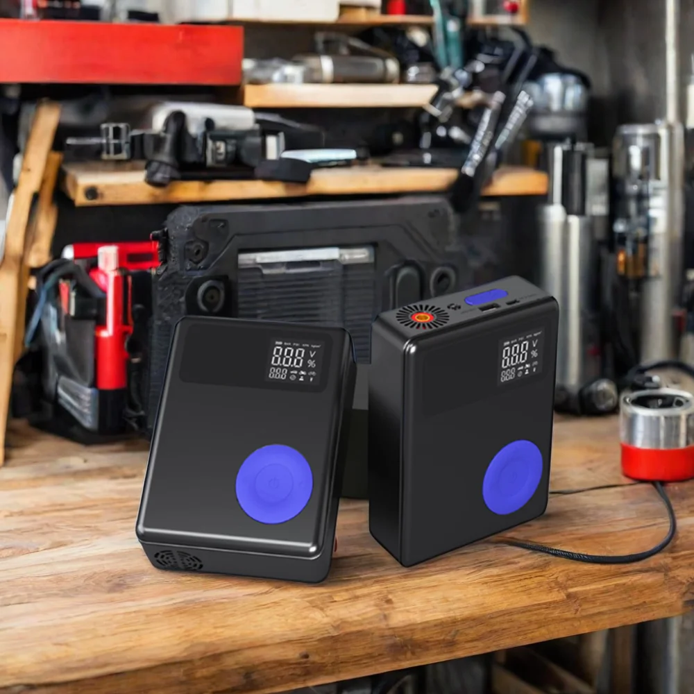 Multifunctional 13000mAh/20000mAh jump starter 12v 24v portable jump starter super capacitor jump starter with tires inflator