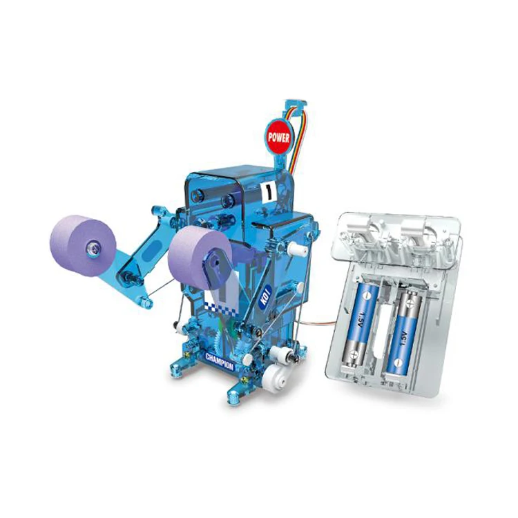 STEM Technology DIY Assembly Boxing Fighter Electric Robot Toys for Kids